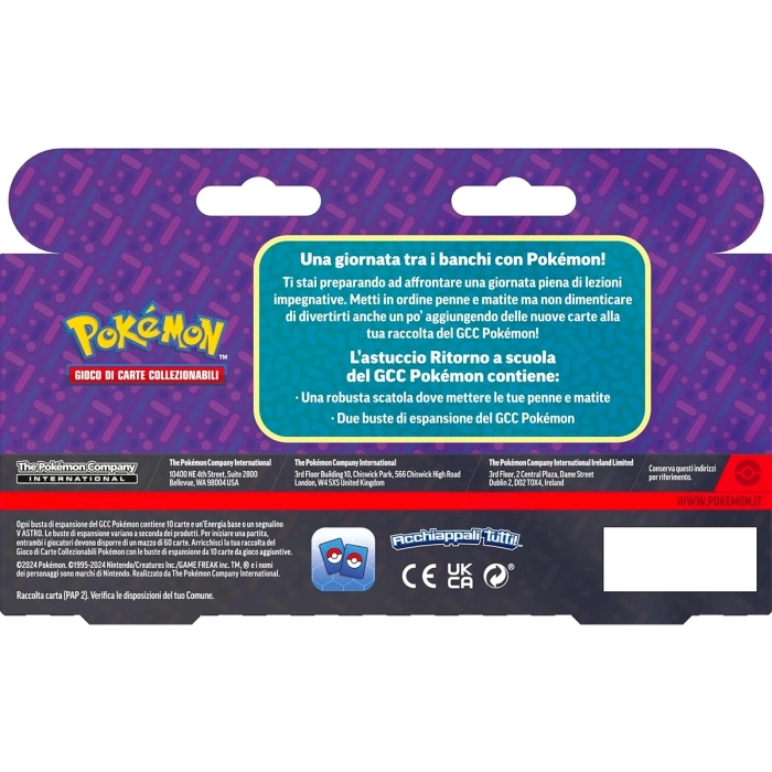 pokemon - pencil tin back to school (ita)