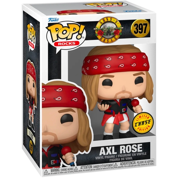 guns n' roses - axl rose (1992) 9cm - funko pop chase 397