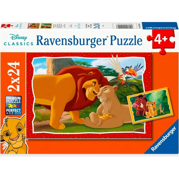 disney: the lion king - mufasa - puzzle 2x24 pezzi