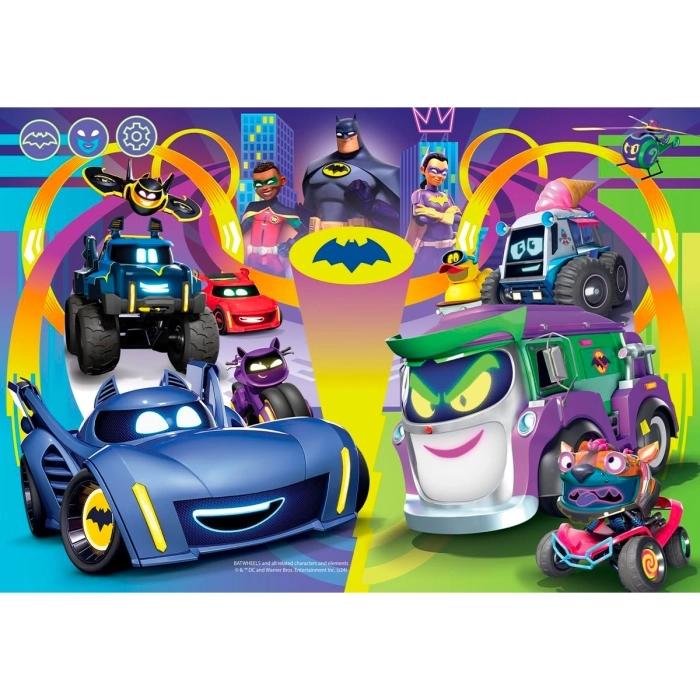 batwheels - puzzle 2x24 pezzi