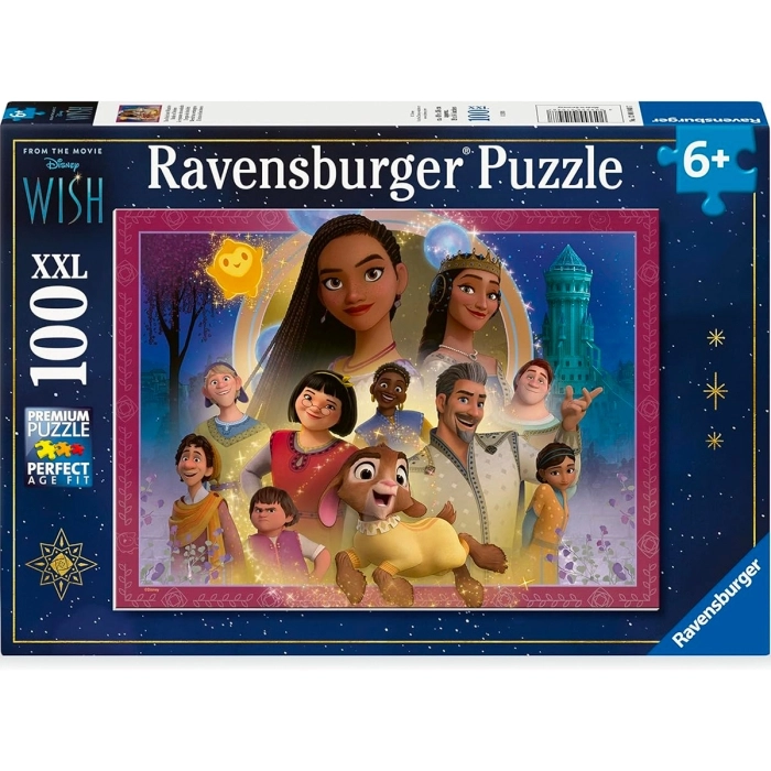 disney: wish - puzzle 100 pezzi xxl