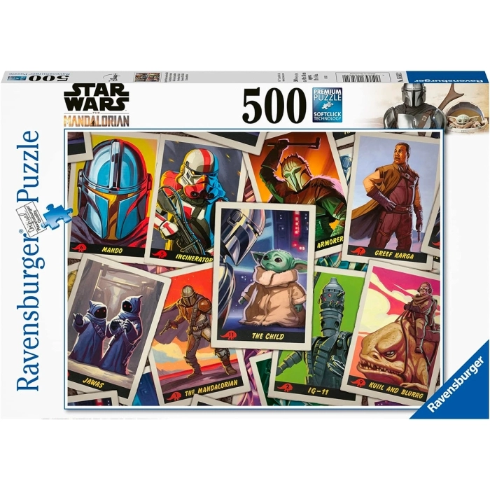 star wars: the mandalorian - puzzle 500 pezzi