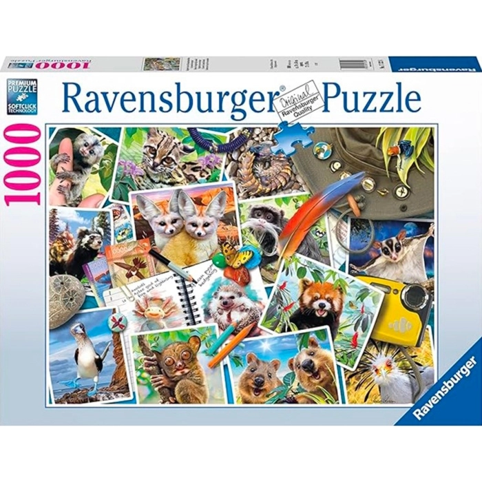 diario di viaggio degli animali - puzzle 1000 pezzi