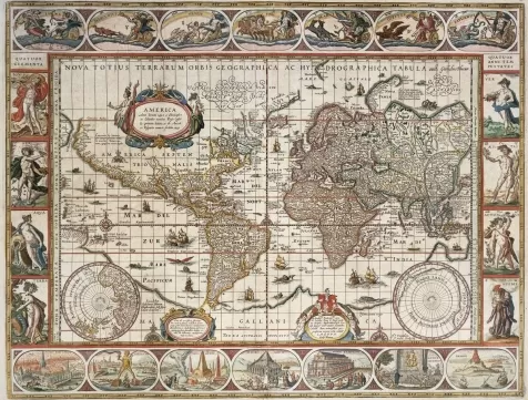 mappamondo 1650 - puzzle 2000 pezzi