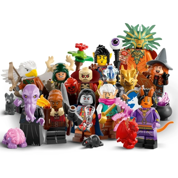 71047 - minifigure dungeons & dragons - serie completa 12 personaggi