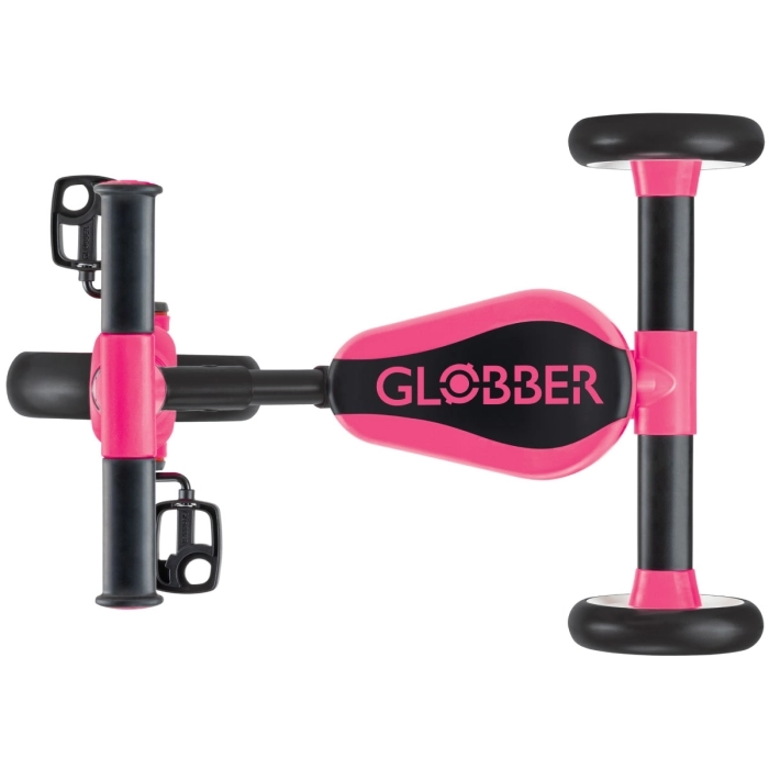 globber - learning trike - triciclo 2 in 1 - rosa neon