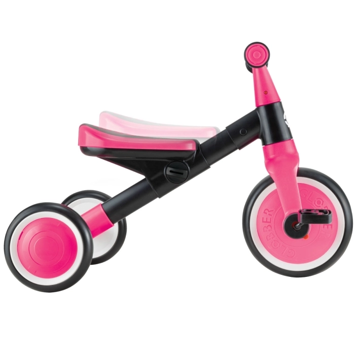 globber - learning trike - triciclo 2 in 1 - rosa neon