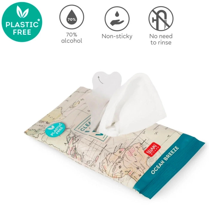 sos cleansing wet wipes - 10 salviettine umidificate - travel