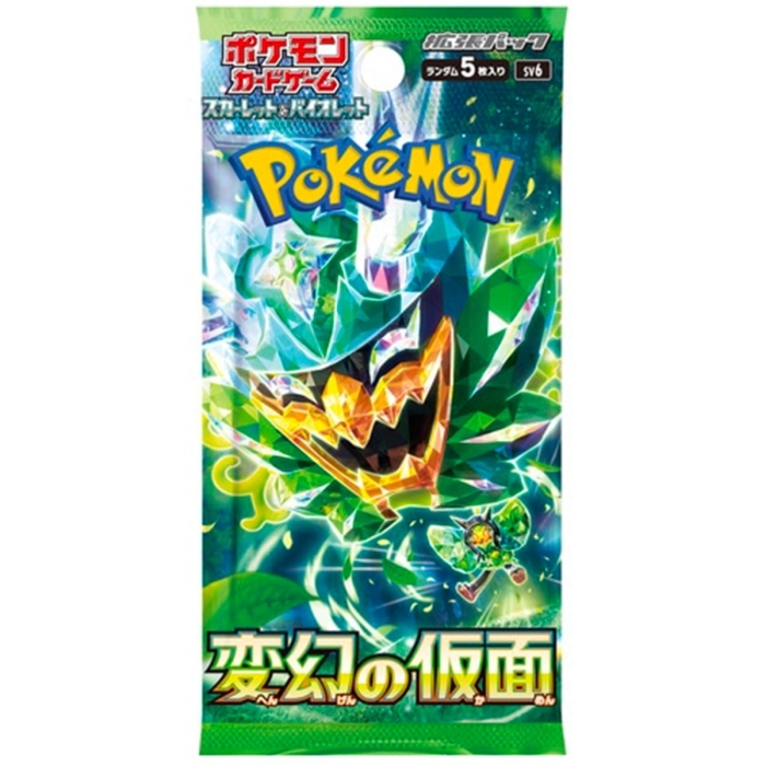 pokemon scarlet and violet mask of change sv6 - bustina singola 5 carte (jap)