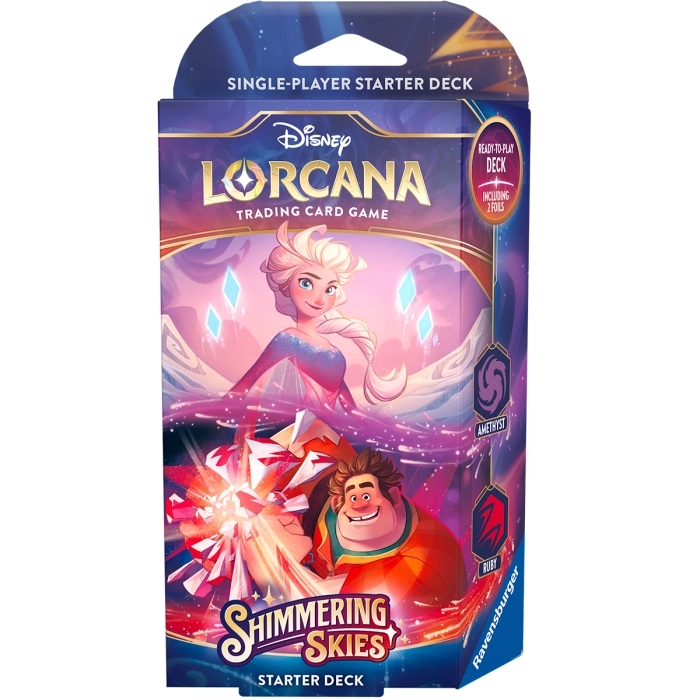 lorcana - shimmering skies - ametista & rubino - starter deck (eng)