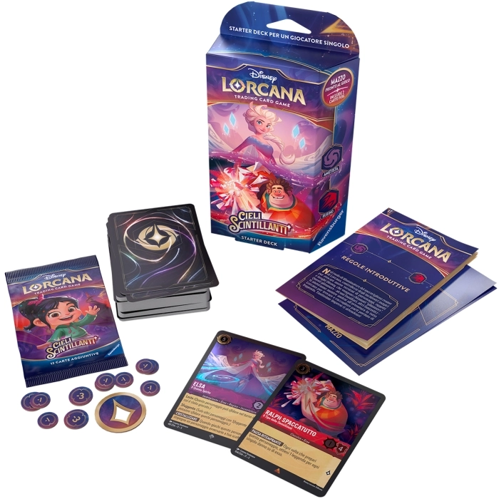 lorcana - cieli scintillanti - ametista & rubino - starter deck (ita)