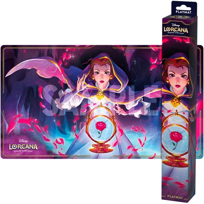 lorcana - shimmering skies - belle playmat