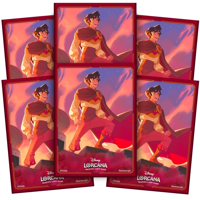 lorcana - shimmering skies - aladdin 65 card sleeves