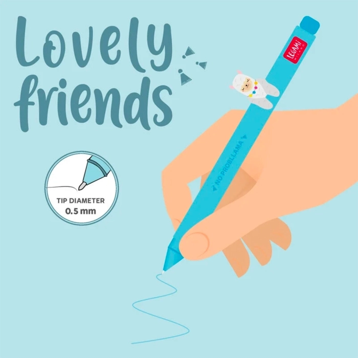 penna gel - lovely friends - lama