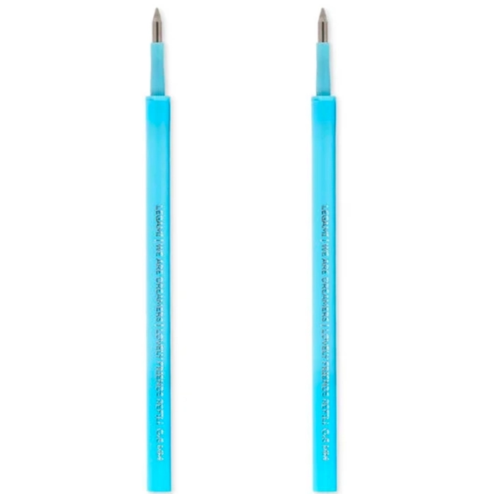 set di 2 refill per penna gel - lovely friends - sky blue