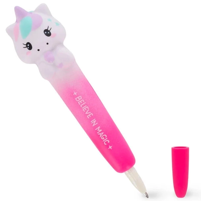 penna gel antistress - squeezies - unicorn