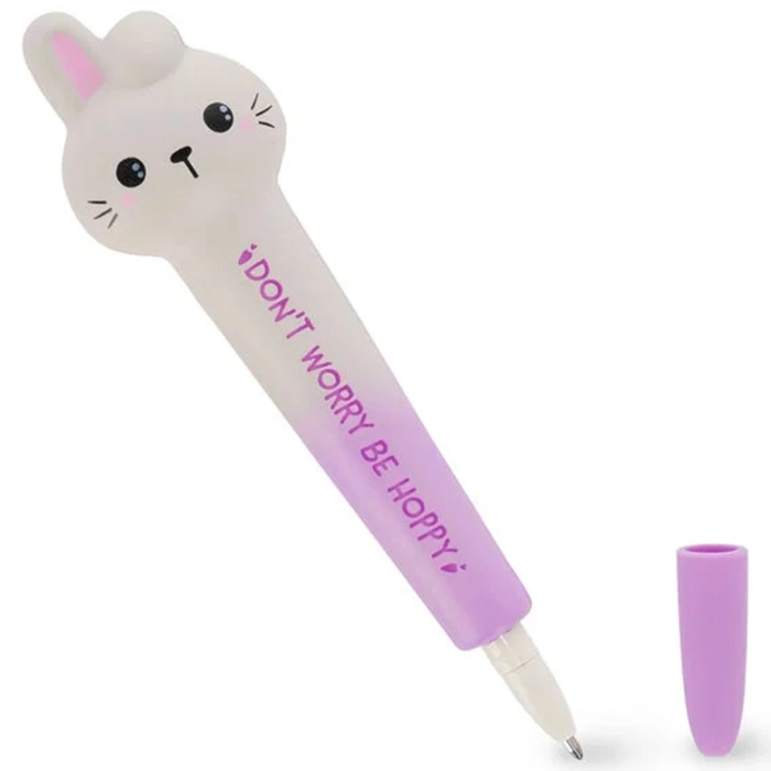 penna gel antistress - squeezies - bunny