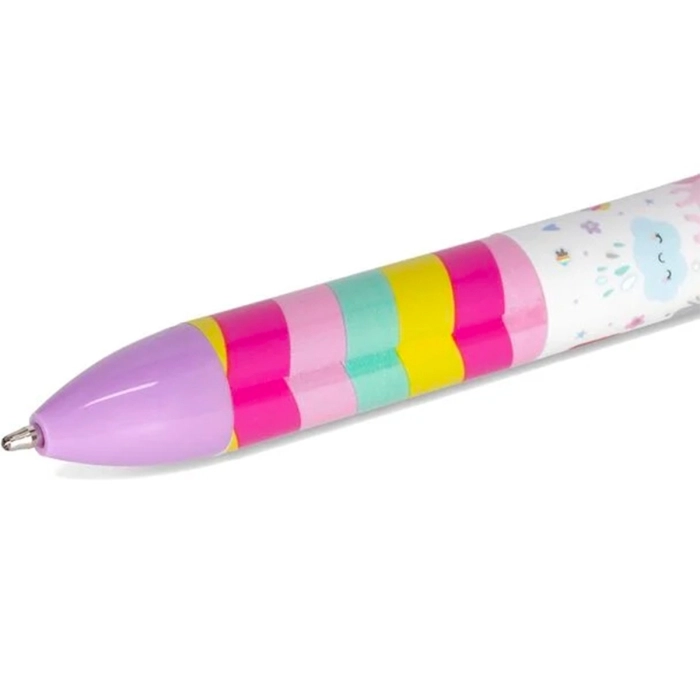 penna a due colori - click&clack - unicorn