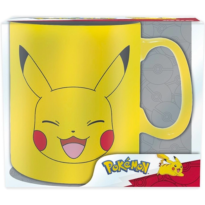 pokemon - tazza 460ml - pikachu face