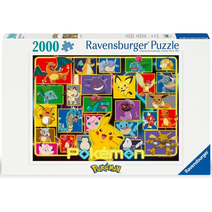 illuminated pokemon - puzzle 2000 pezzi