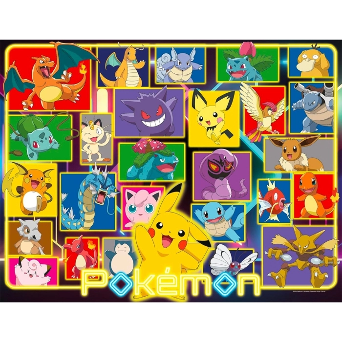 illuminated pokemon - puzzle 2000 pezzi