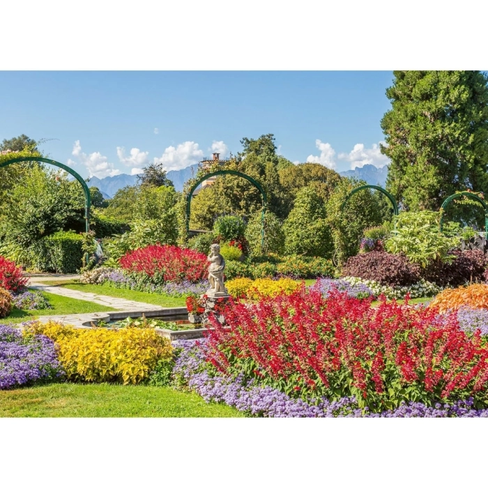 park of villa pallavicino, stresa, italy - puzzle 1000 pezzi