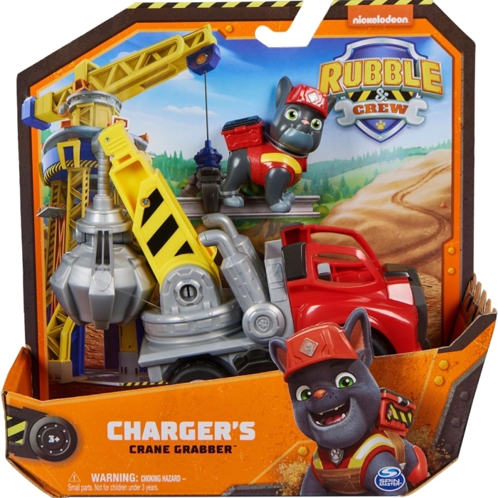 paw patrol rubble and crew - veicolo tematizzato di charger