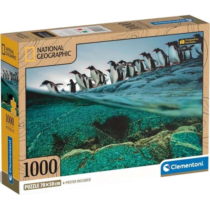 national geographic - pinguini - puzzle 1000 pezzi