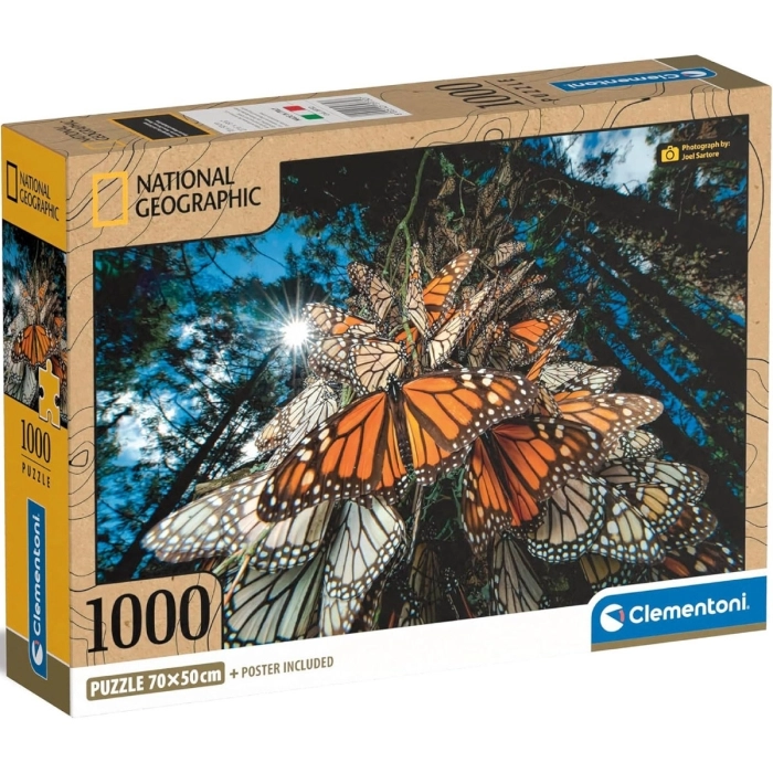 national geographic - farfalle - puzzle 1000 pezzi