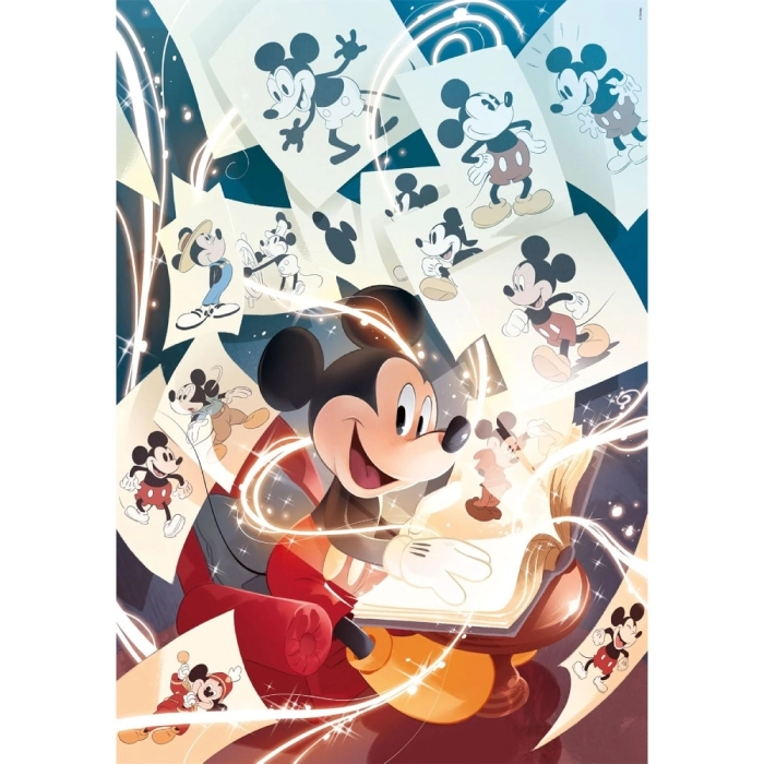 disney: mickey mouse celebration - puzzle compact + poster - puzzle 1000 pezzi