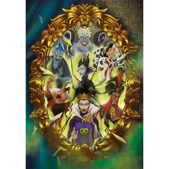 disney: villains - puzzle compact + poster - puzzle 1000 pezzi