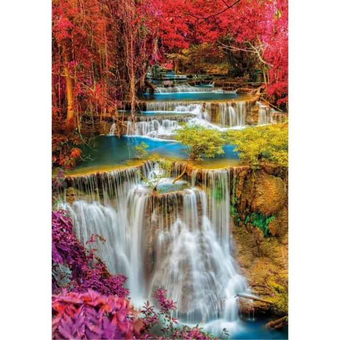 colourful thai falls - puzzle 1000 pezzi