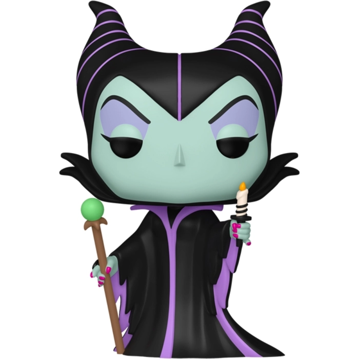 disney: sleeping beauty 65th anniversary - maleficient with candle 9cm - funko pop 1455