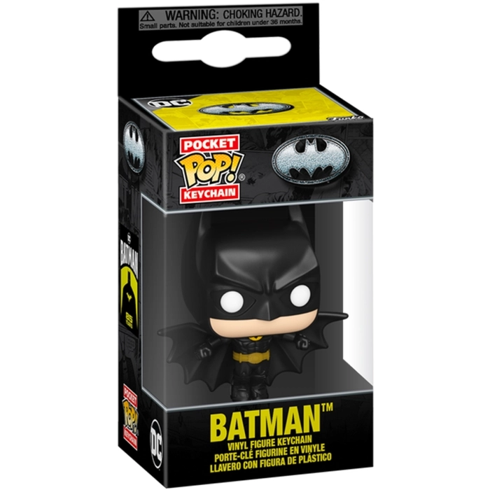 batman 85th anniversary - batman soaring (1989) 4cm - funko pop keychain