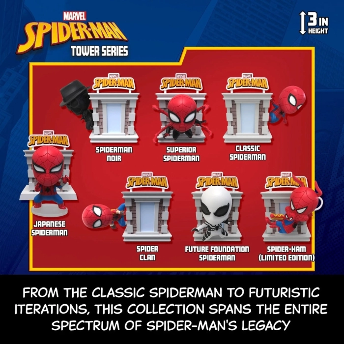 marvel: spider-man - hero blind box - 1 personaggio assortito