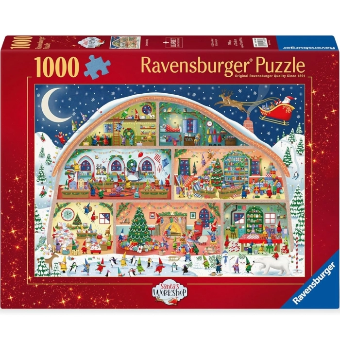 santa's workshop - puzzle 1000 pezzi