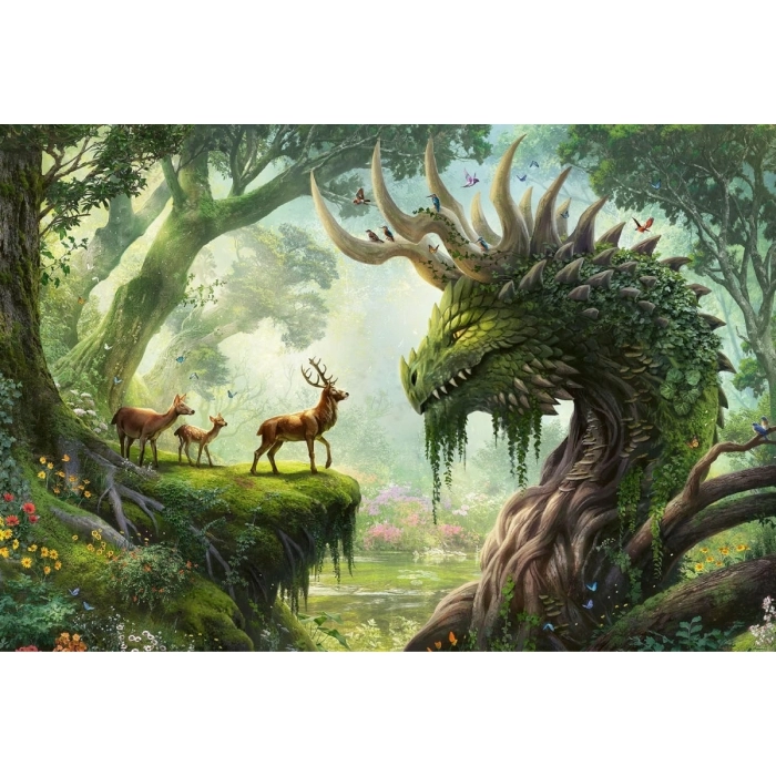 the forest dragon awakes - puzzle 3000 pezzi