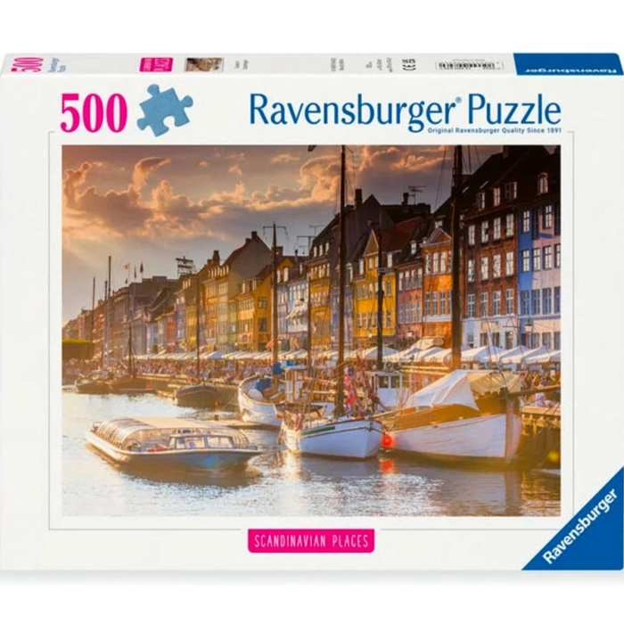 sunset in copenhagen - puzzle 500 pezzi