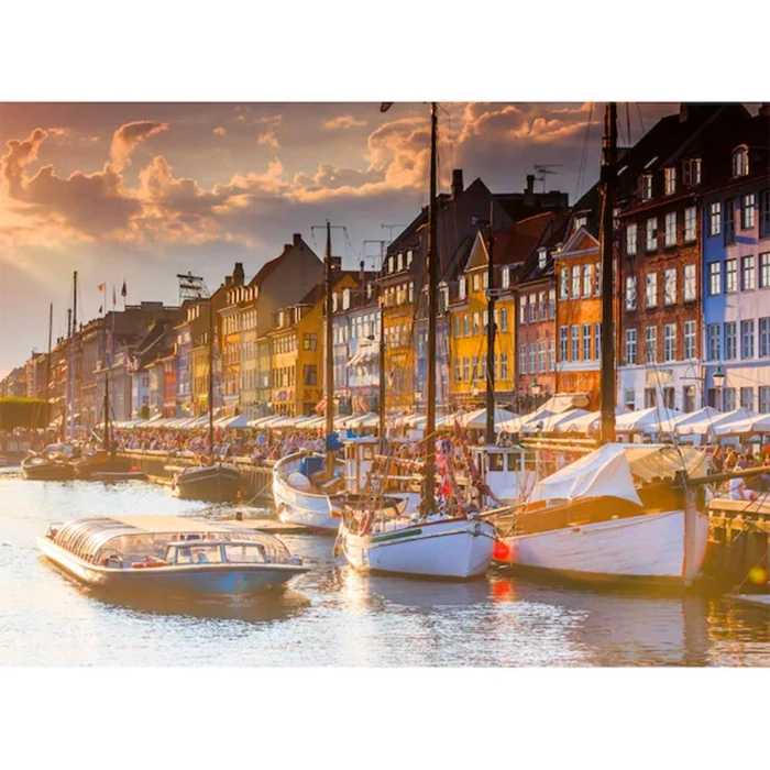 sunset in copenhagen - puzzle 500 pezzi