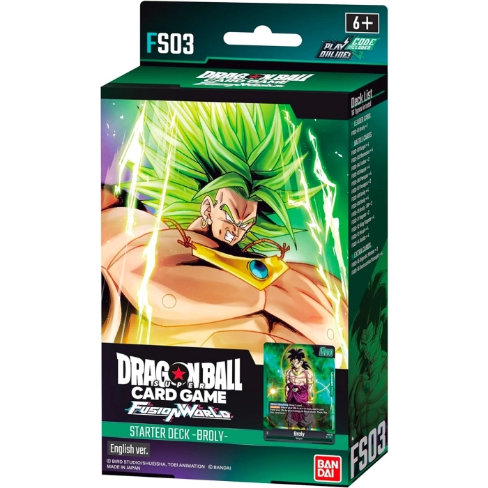 dragon ball super card game - fusion world - broly fs-03 - starter deck (eng)