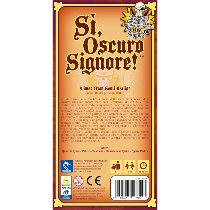 si, oscuro signore! - set base rosso