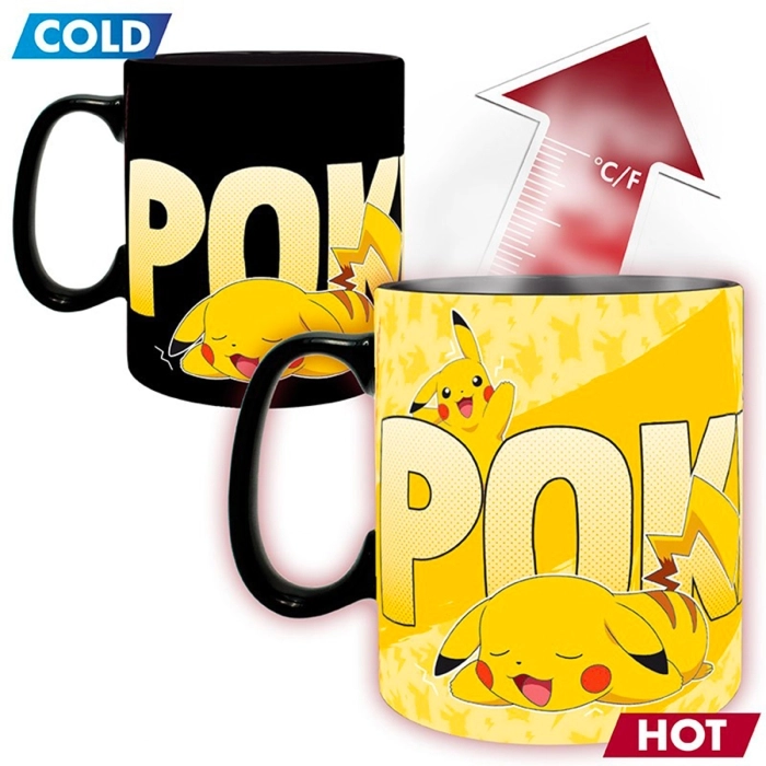 pokemon - tazza heat change 460ml - pikachu