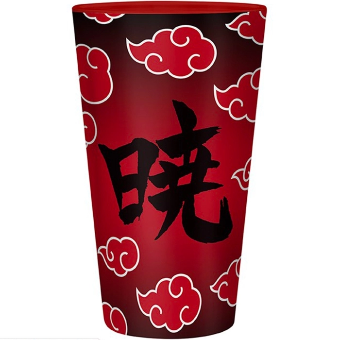 naruto shippuden - bicchiere large glass 400ml - akatsuki