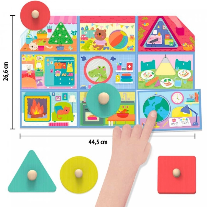 la mia prima casetta delle forme montessori