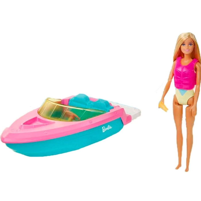 barbie barca con bambola