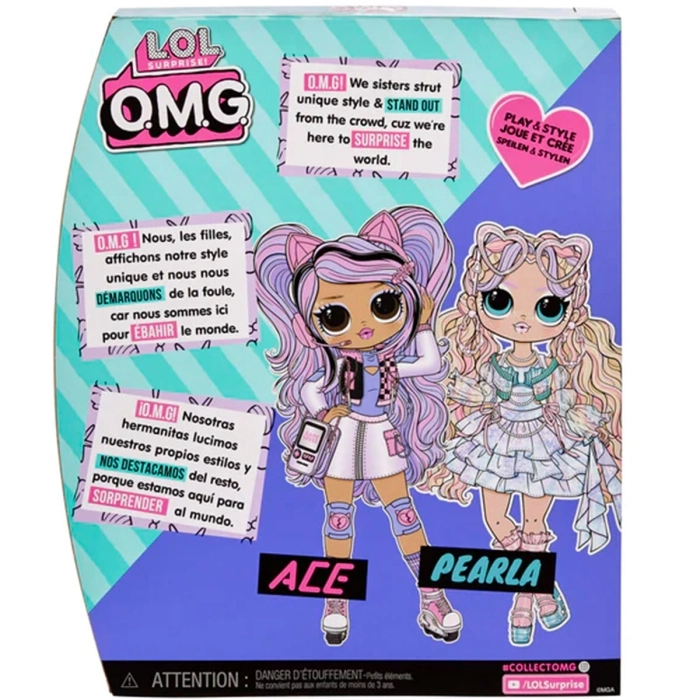 lol surprise omg - ace - fashion doll 25cm