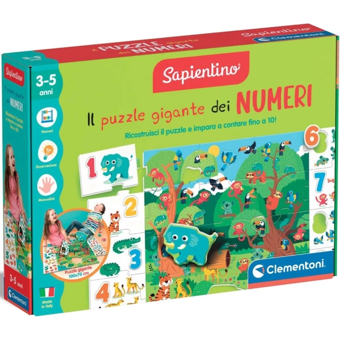 sapientino montessori - il puzzle gigante dei numeri