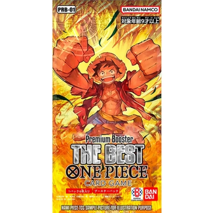 one piece card game - the best premium booster pack - prb-01 - bustina singola 12 carte (eng)