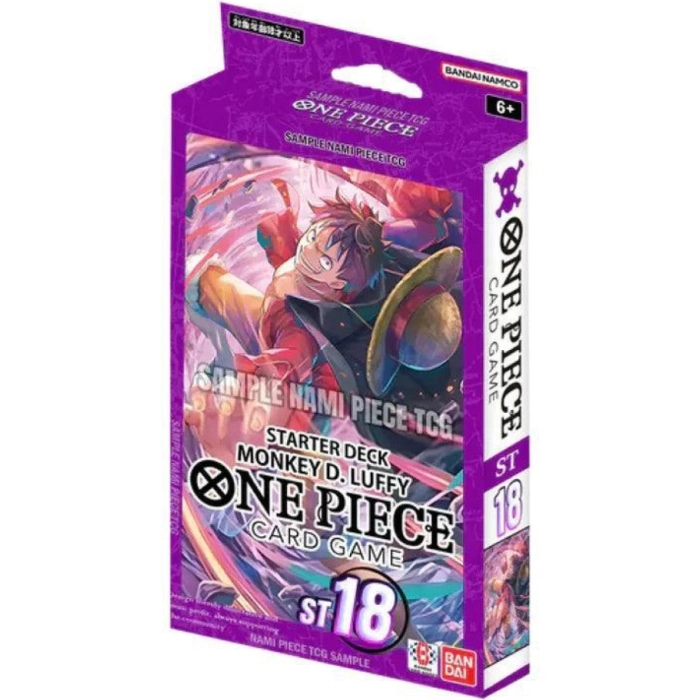 one piece card game - starter deck - purple monkey d. luffy st-18 (eng)