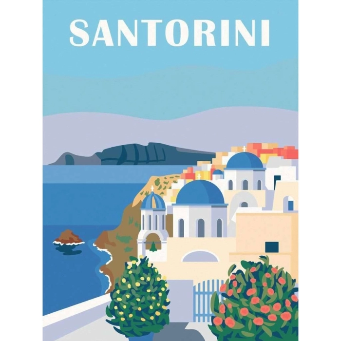 creart serie b canvas - santorini